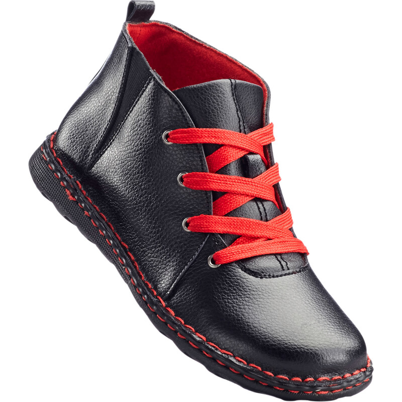 bpc selection Bottines en cuir noir chaussures & accessoires - bonprix