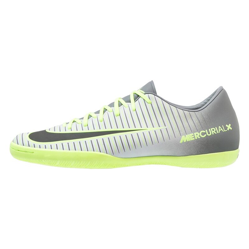 Nike Performance MERCURIALX VICTORY VI IC Chaussures de foot en salle pure platinum/black/ghost green/clear jade/cool grey