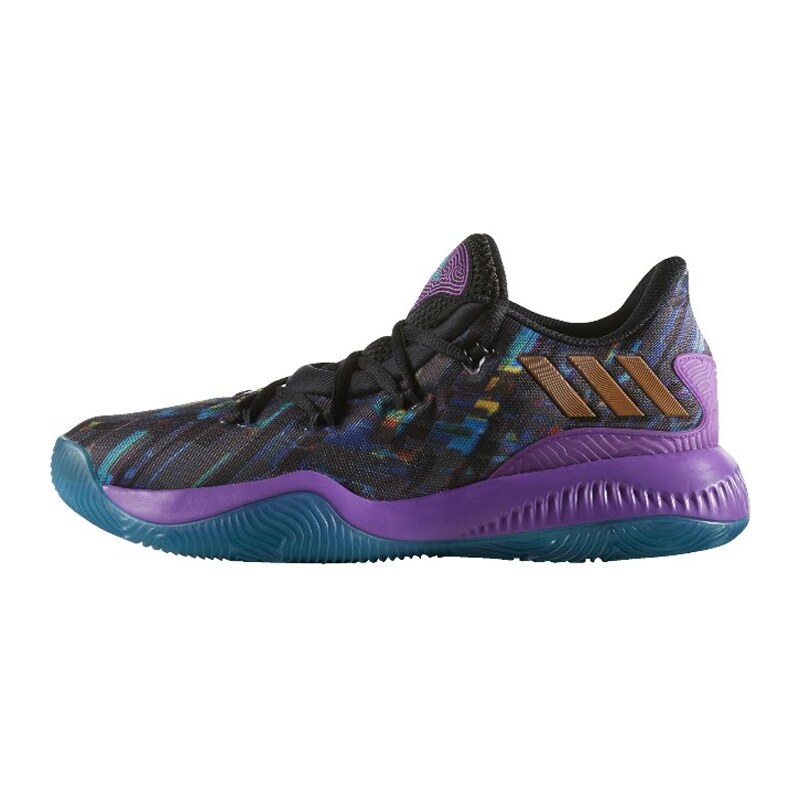 adidas Performance CRAZY FIRE Chaussures de basket core black/shock purple/equity green