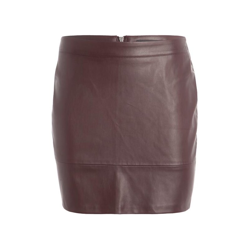 Jupe courte simili cuir Marron Synthetique (polyurethane) - Femme Taille 40 - Cache Cache