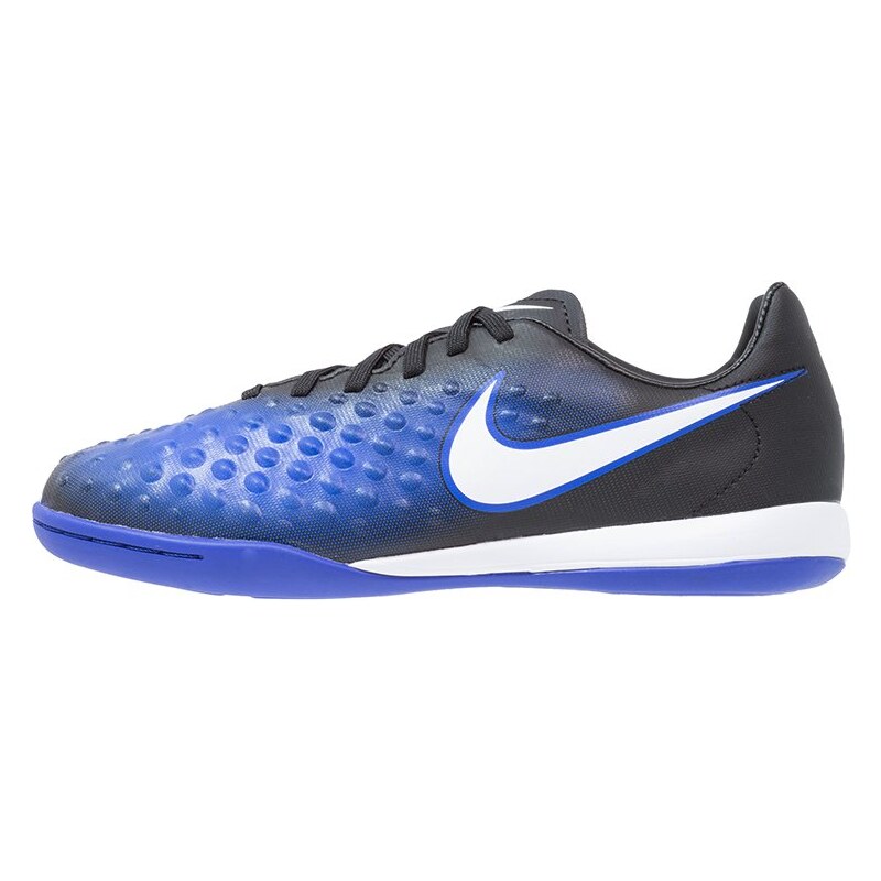 Nike Performance MAGISTAX OPUS II IC Chaussures de foot en salle black/white/ blue/blue tint/hyper orange