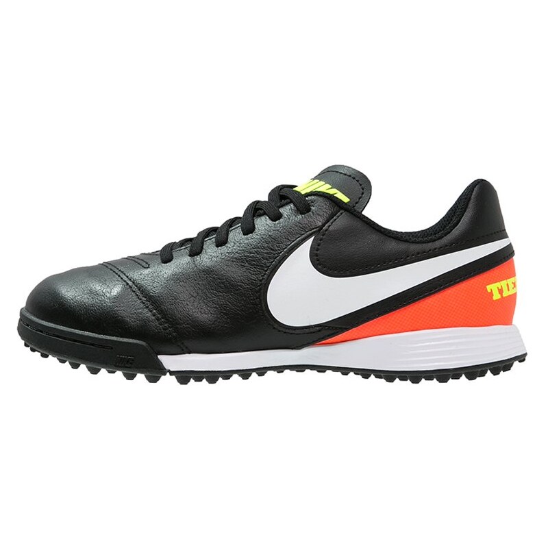 Nike Performance TIEMPO LEGEND VI TF Chaussures de foot multicrampons black/white/hyper orange/volt