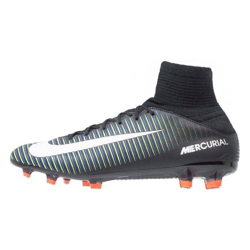 Nike Performance MERCURIAL VELOCE III DF FG Chaussures de foot à crampons black/white/electric green/blue/hyper orange