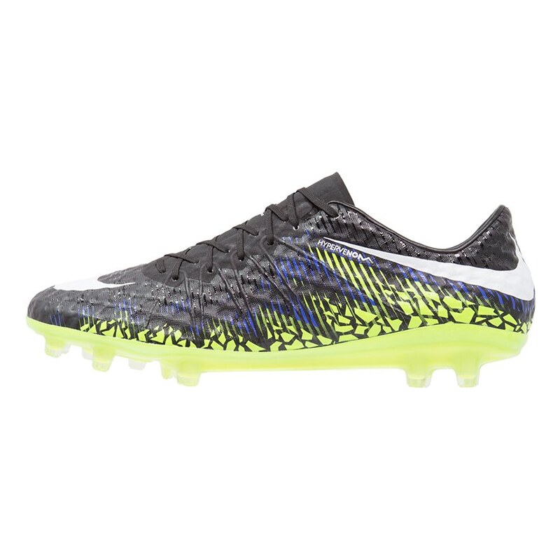 Nike Performance HYPERVENOM PHINISH FG Chaussures de foot à crampons black/white/volt/paramount blue