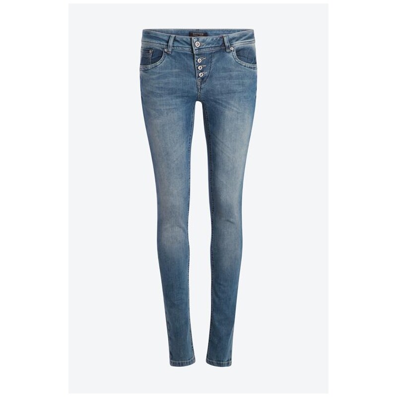 Jeans femme skinny Bleu Coton - Femme Taille 34 - Bonobo