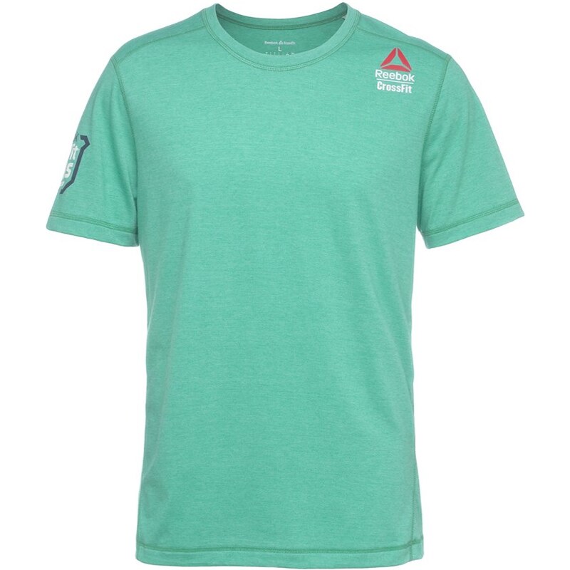Reebok CROSSFIT PERFORMANCE BLEND Tshirt de sport neon pacific