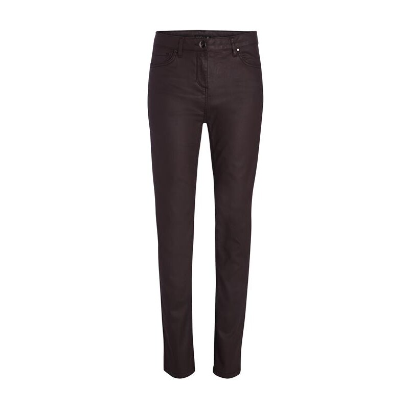 Pantalon enduit push up Rouge Coton - Femme Taille 44 - Bréal