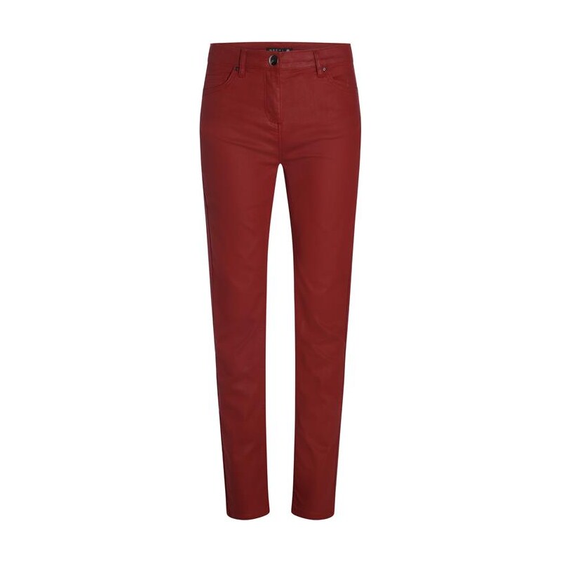 Pantalon enduit push up Marron Polyester - Femme Taille 44 - Bréal