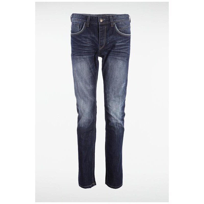 Jeans homme straight SOCHI Bleu Cuir de vachette - Homme Taille 34 - Bonobo