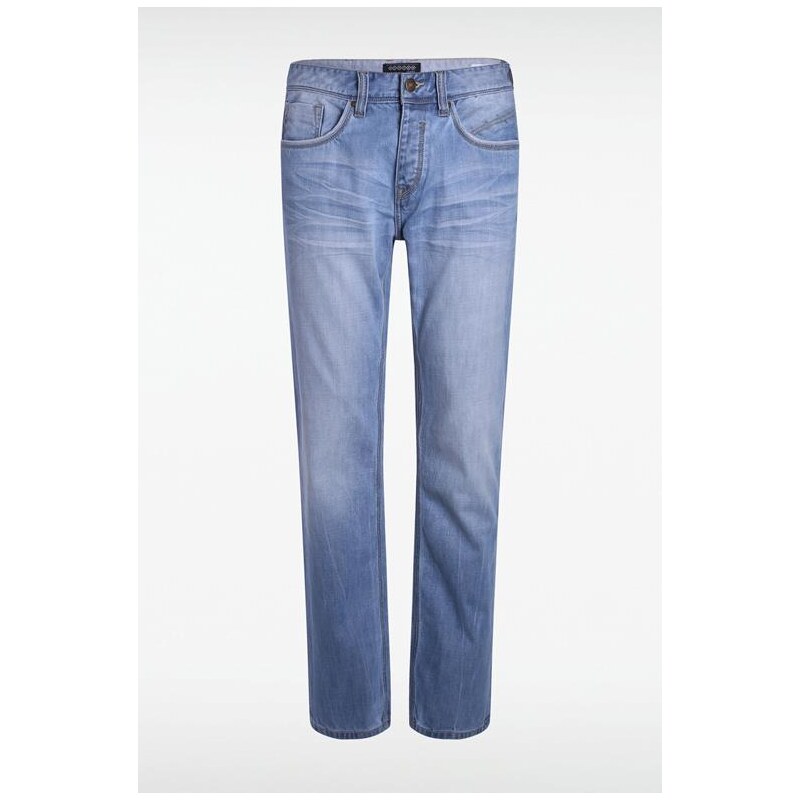 Jeans homme straight Bleu Coton - Homme Taille 34 - Bonobo