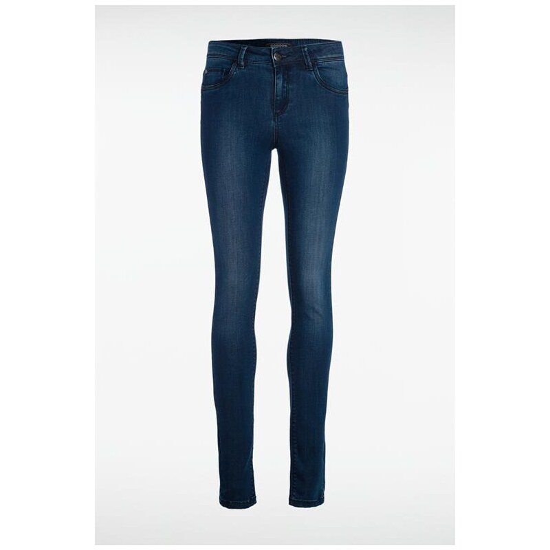 Jeans jegging femme skinny taille haute Bleu Papier - Femme Taille 34 - Bonobo