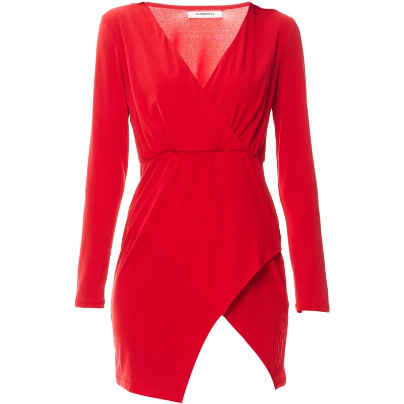 Glamorous Robe portefeuille - rouge