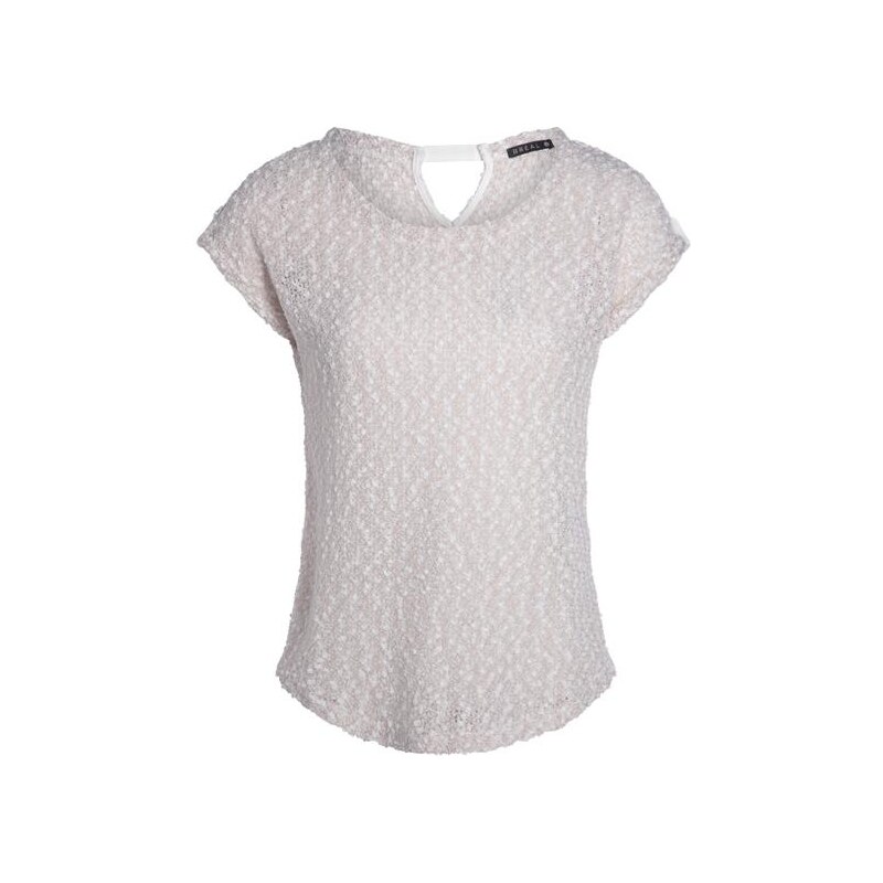 T-shirt maille pop-corn Beige Acrylique - Femme Taille 3 - Bréal