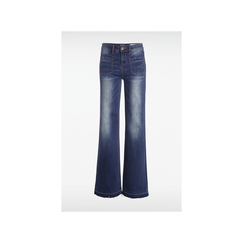 Jeans femme bootcut BALI-IRISS Bleu Coton - Femme Taille 34 - Bonobo