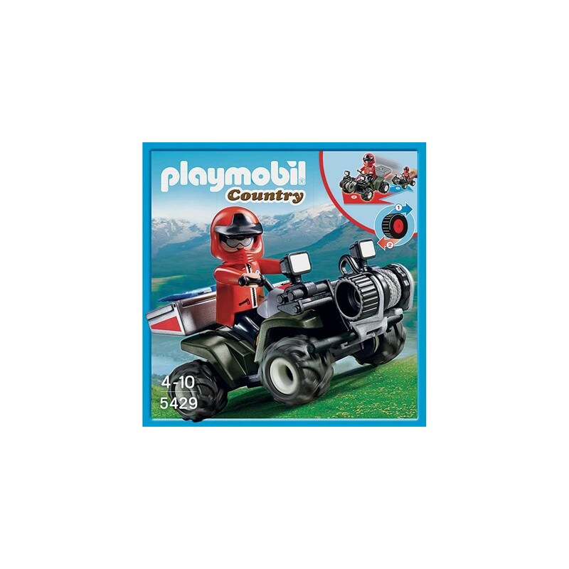 Playmobil Country - Quad de secours montagne - multicolore