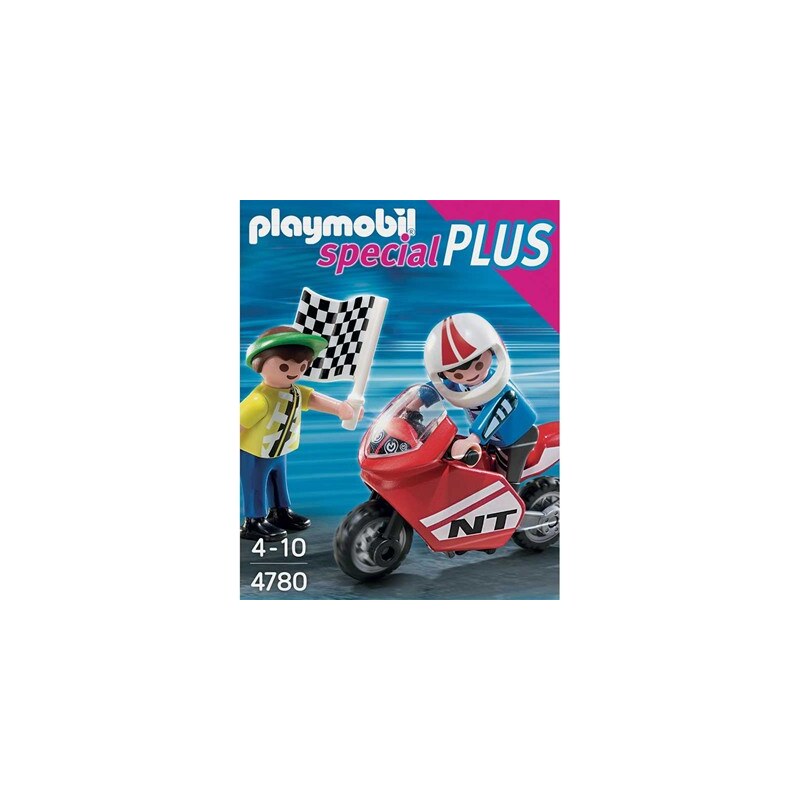 Playmobil Spécial plus - Moto de course - multicolore