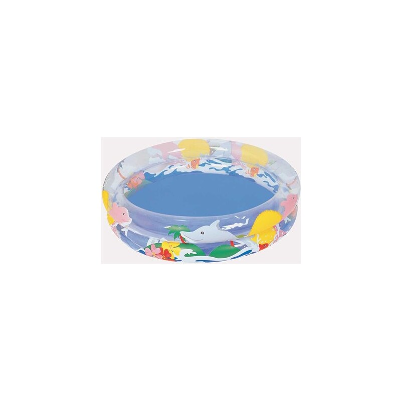 Bestway Piscine Transparente Sea Life 91x20 cm - multicolore