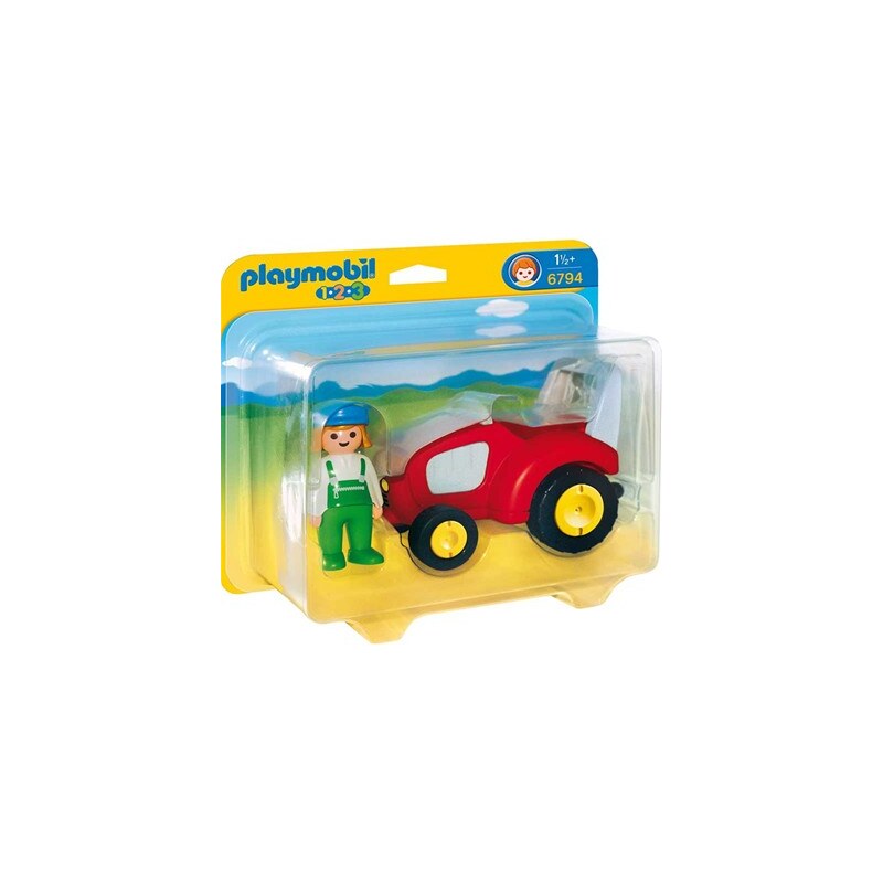 Playmobil 123 - Agricultrice avec tracteur - multicolore
