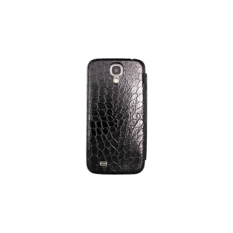 The Kase Coque arrière à clapet en cuir pour Samsung Galaxy S4 - noir
