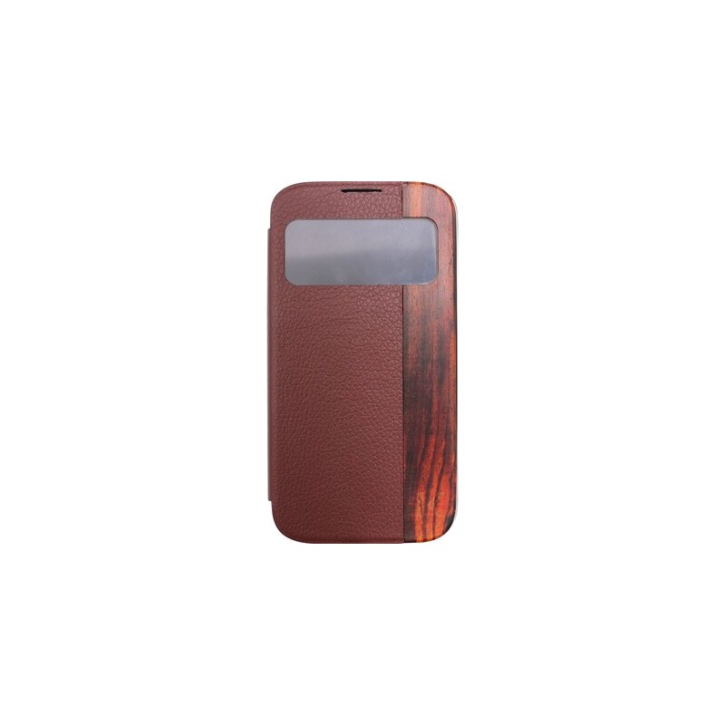 The Kase Coque arrière clapet pour Samsung Galaxy S4 - marron