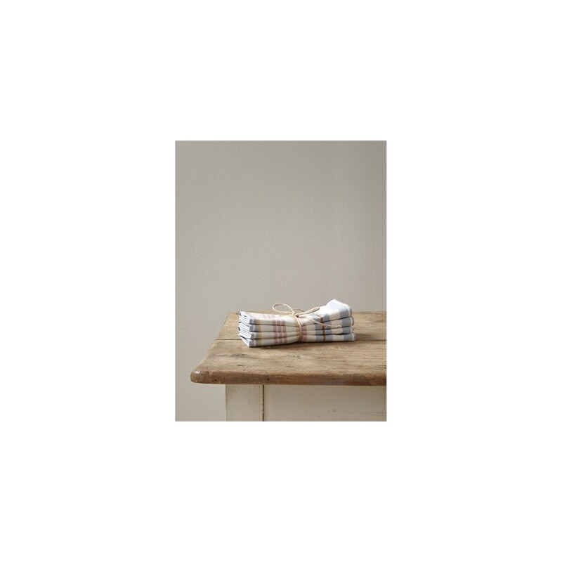 Cyrillus Lot de 4 serviettes de table - beige