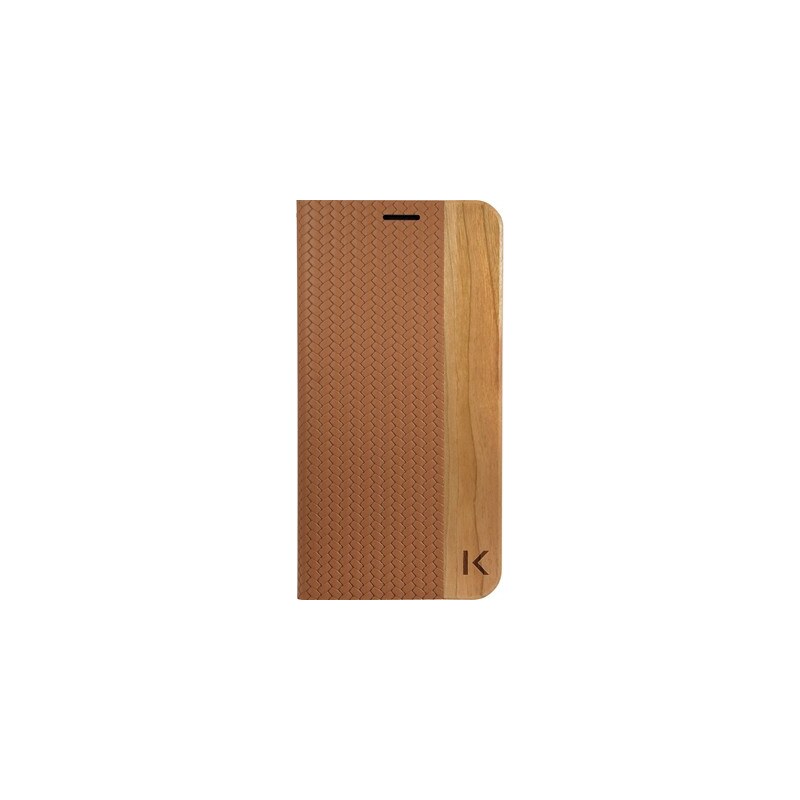 The Kase Galaxy S7 Edge - Coque à clapet - marron