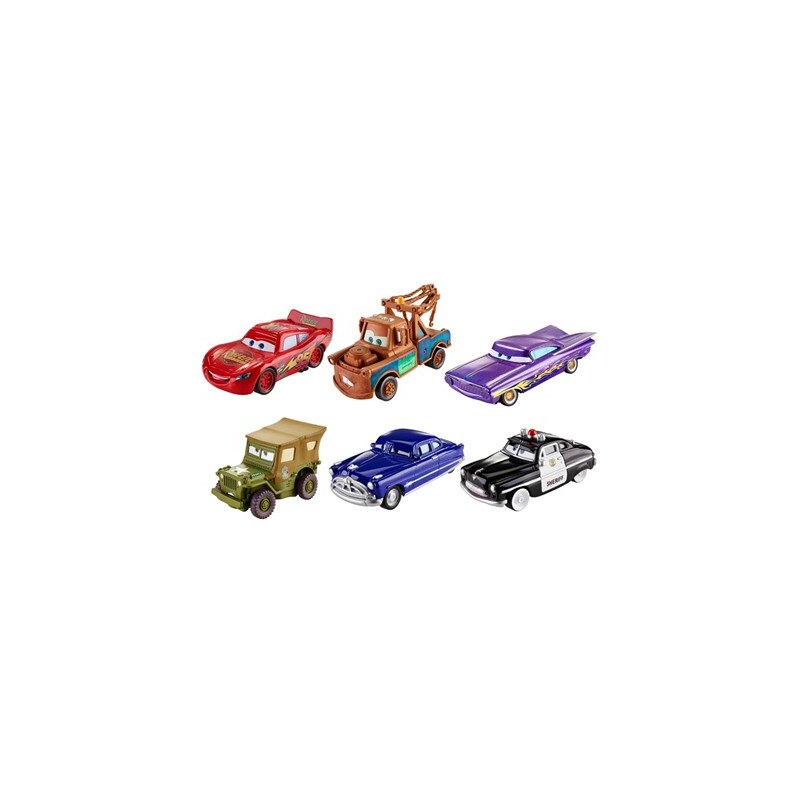 Mattel Assortiment de 6 véhicules Cars à fonctions - multicolore