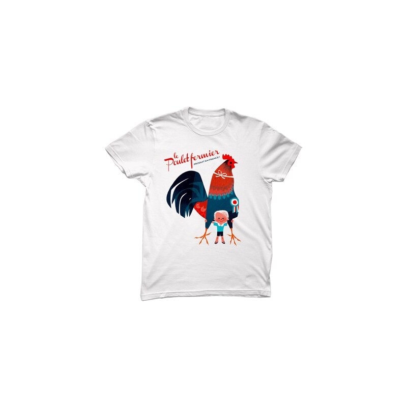Monsieur Poulet Made in France - T-shirt - blanc