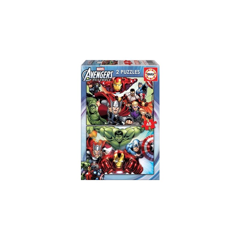 Borras Avengers - Lot de 2 puzzle 48 pièces - multicolore