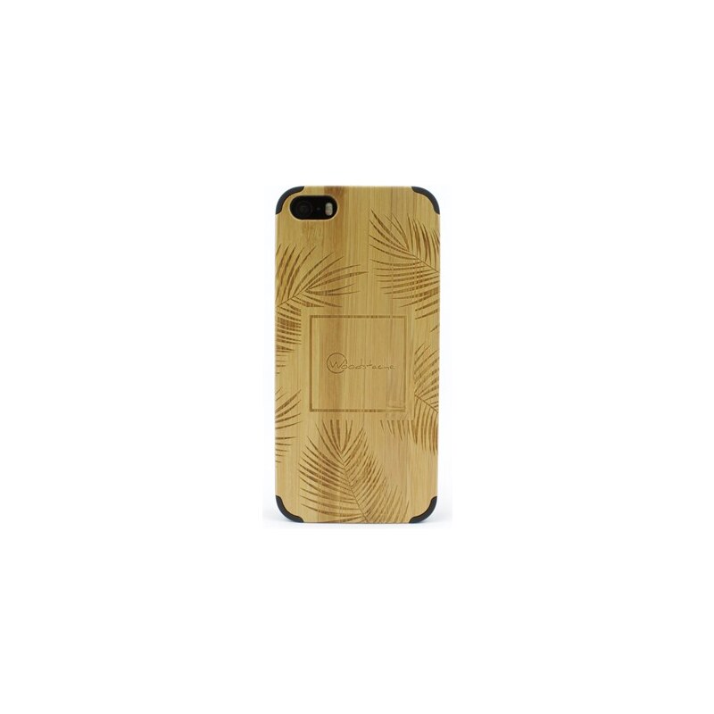 Woodstache Coque pour iPhone 5-5S et SE Palm - beige