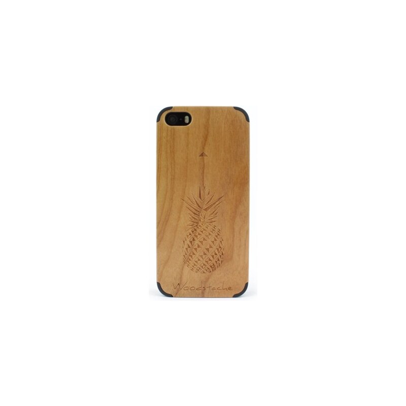 Woodstache Coque pour iPhone 5-5S et SE Tropical - marron clair