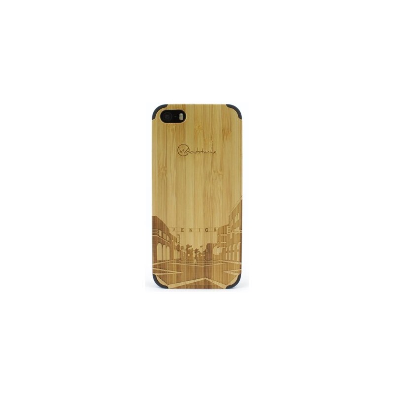 Woodstache Coque pour iPhone 5-5S et SE Venice - beige