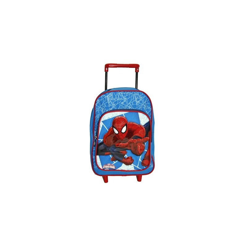Spiderman Sac à dos roulettes - bleu