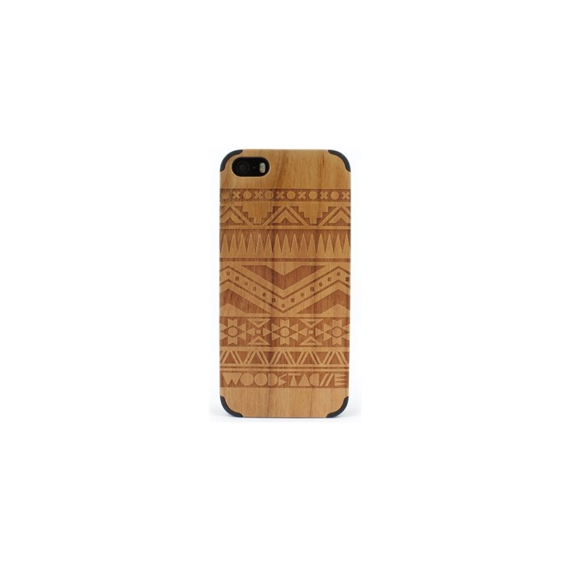 Woodstache Coque pour iPhone 5-5S et SE Navajo - marron clair