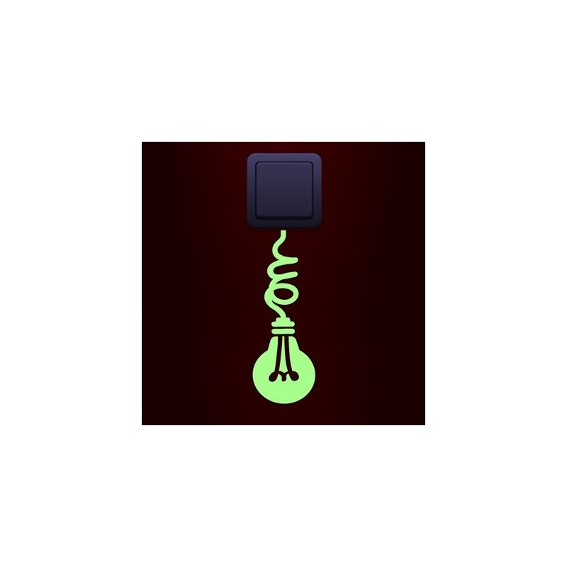 Fanastick Ampoule - Sticker phosphorescent - vert