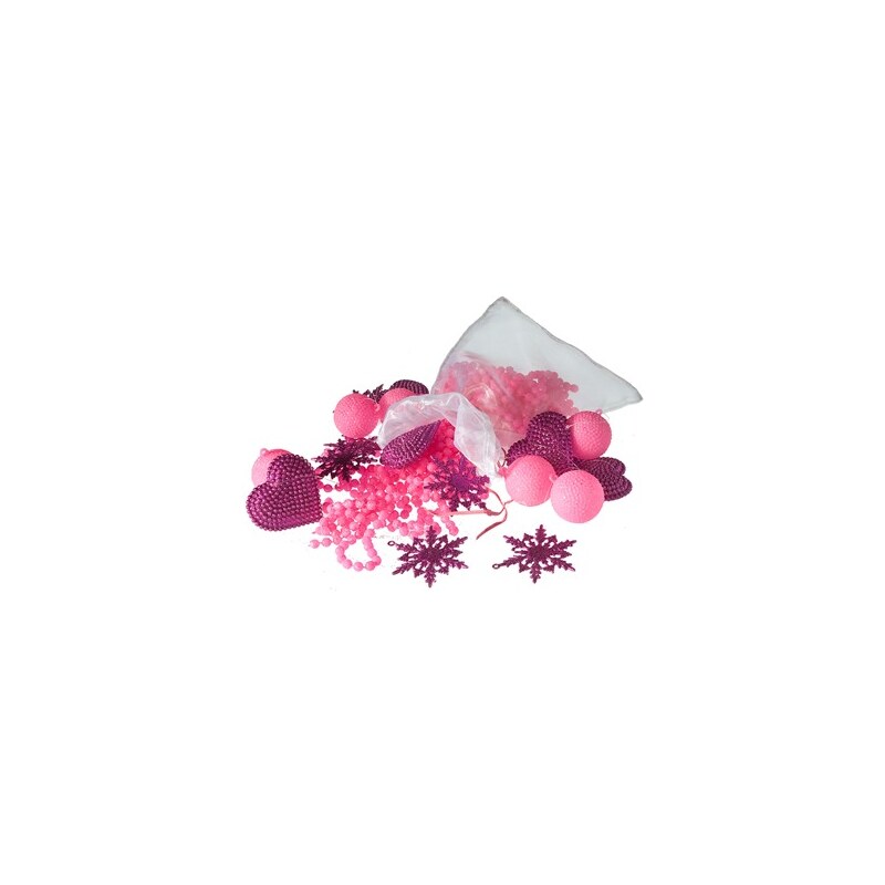 Sia Décorations de noël rose et violette - rose