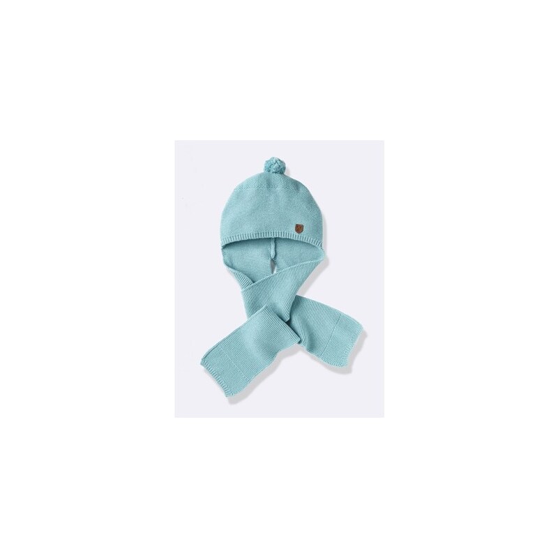Cyrillus Bonnet-écharpe - bleu délavé