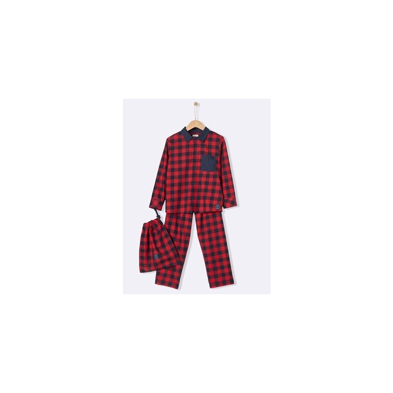 Cyrillus Pyjama 2 pièces avec pochon - rouge