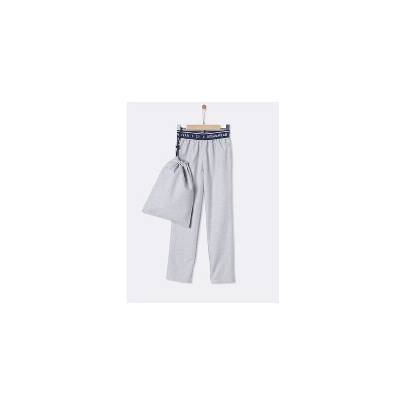 Cyrillus Pantalon de pyjama en coton - gris chine