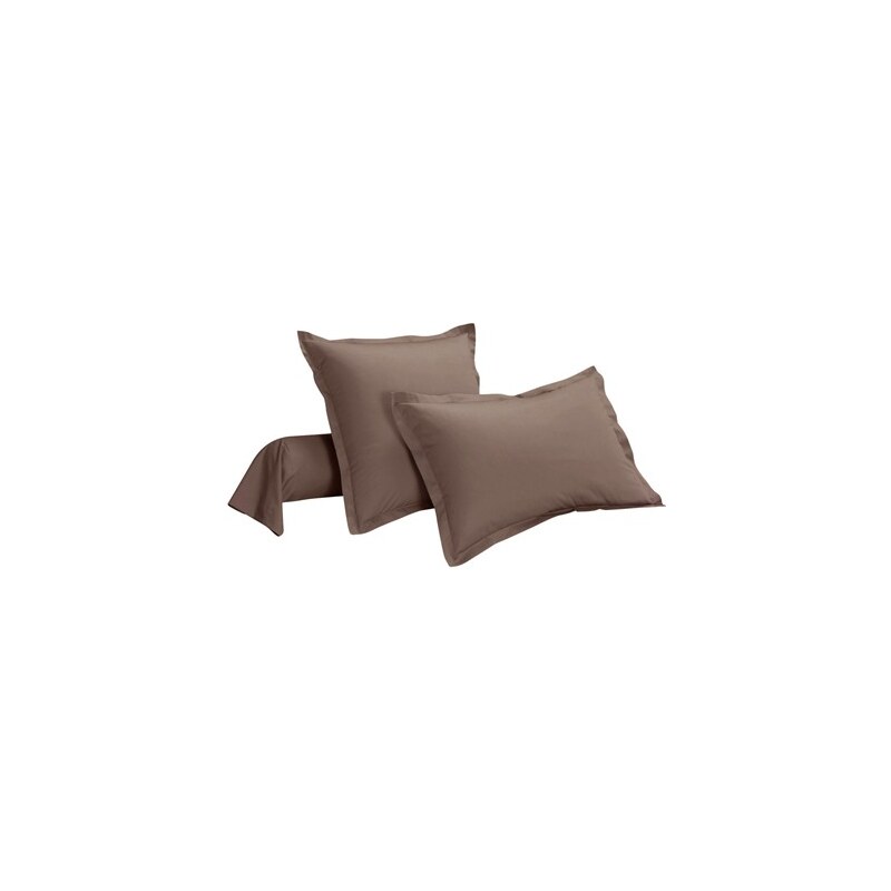 Ifilhome Pure Coton taupe - Taie d'oreiller - taupe