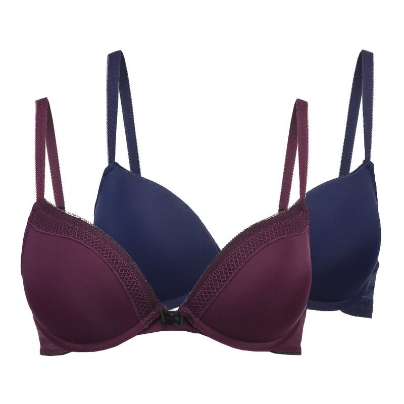 Even&Odd 2 PACK Soutiengorge pushup navy/plum