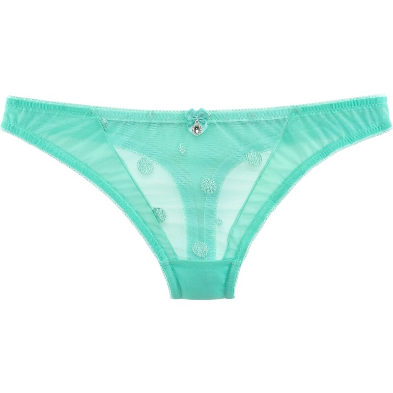 RAINBOW Bonprix - String transparent vert pour femme