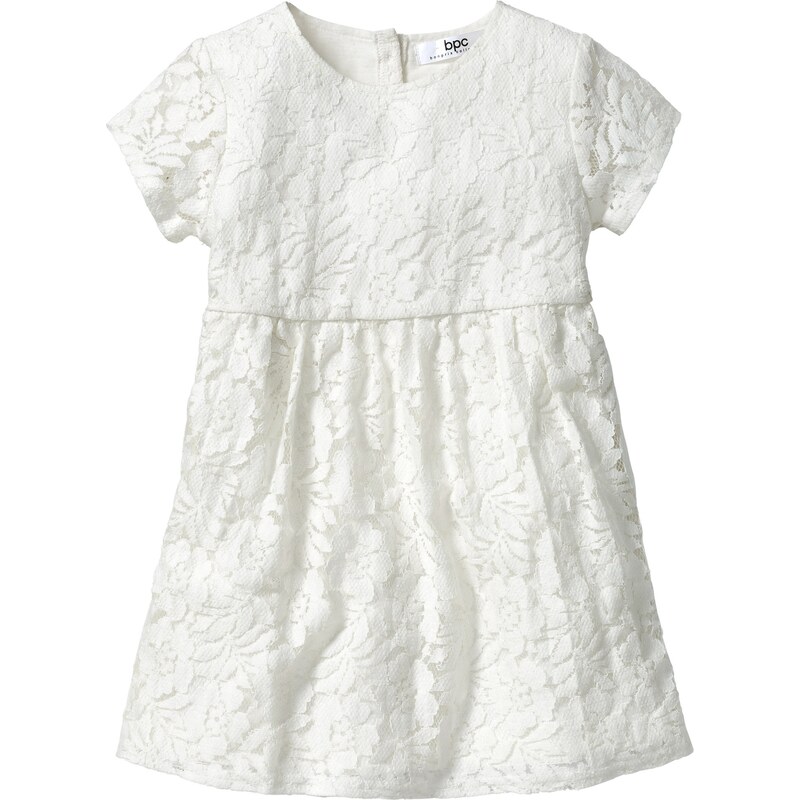 bpc bonprix collection Bonprix - Robe à dentelle blanc manches courtes pour enfant