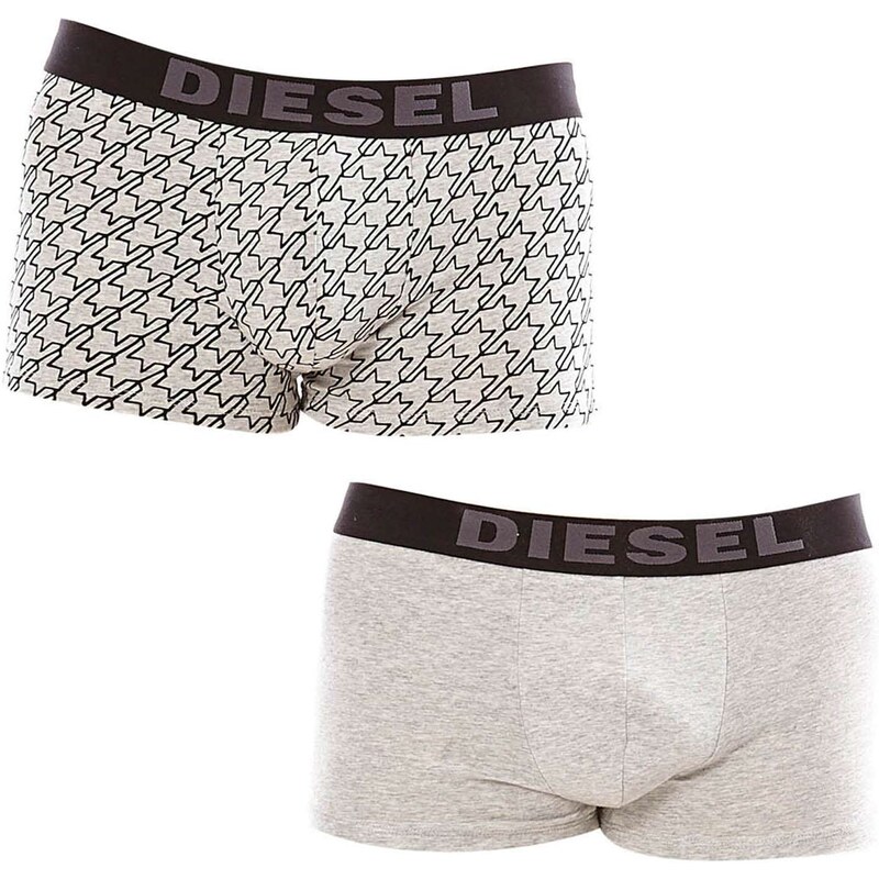 Diesel Shawn - Lot de 2 boxers - blanc, gris