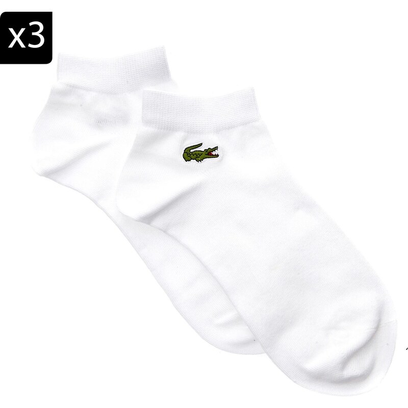 Lacoste RA1163 - Lot de 3 paires de chaussettes - blanc