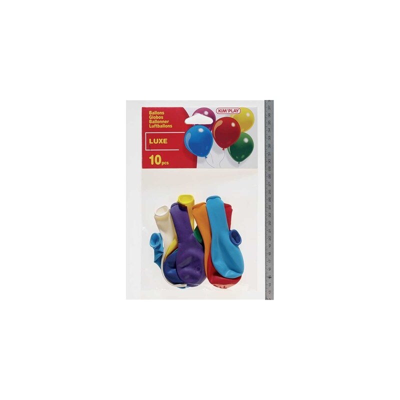 Kim'Play Lot de 10 ballons à gonfler - multicolore