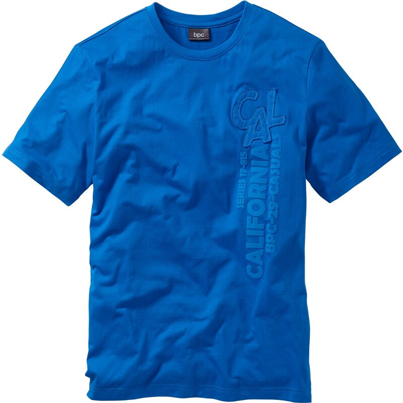 bpc bonprix collection Bonprix - T-shirt avec imprimé 3D bleu manches courtes pour homme