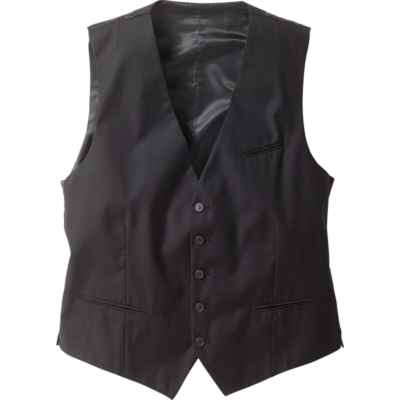 bpc selection Gilet de costume Regular Fit noir sans manches homme - bonprix