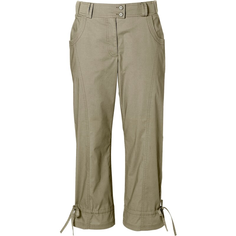 bpc bonprix collection Bonprix - Pantalon extensible 7/8 beige pour femme