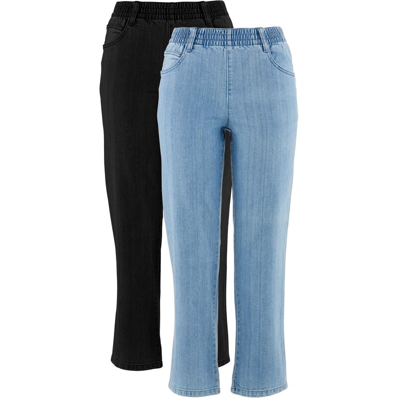 bpc bonprix collection Lot de 2 pantalons extensibles 7/8 noir femme - bonprix